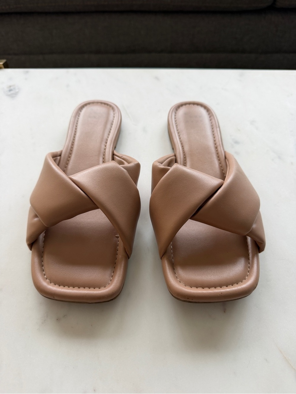 Target Women's Tan Braided Slide Mules